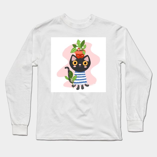 Cute with a pot Long Sleeve T-Shirt by Light of the mind
